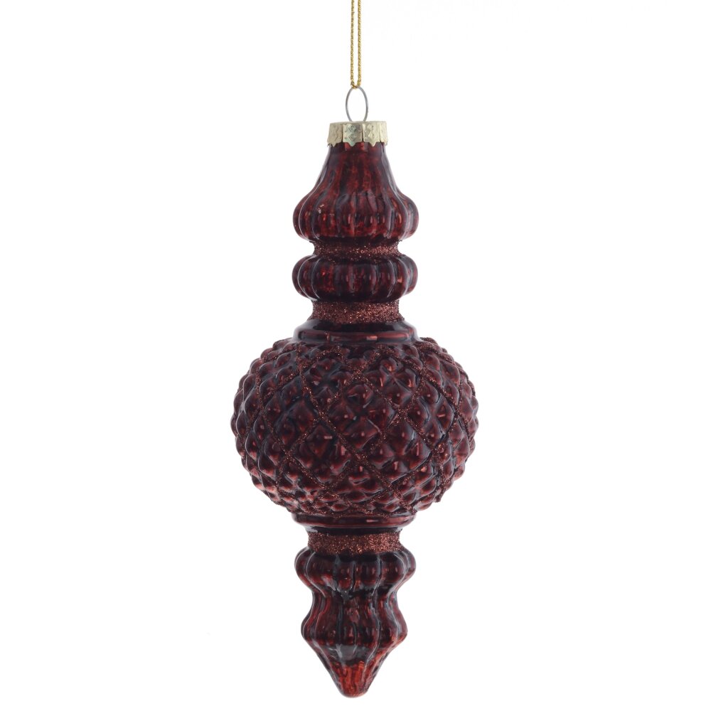 Украшение новогоднее Фигурная сосулька 6х6х16см, стекло арт.805706 по цене 