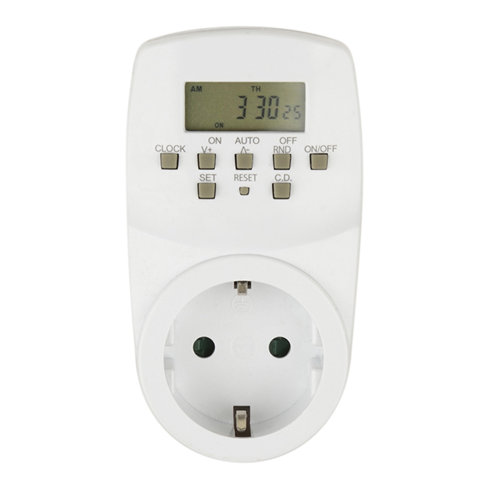 Таймер электронный Юниэль с розеткой, 220В по цене 