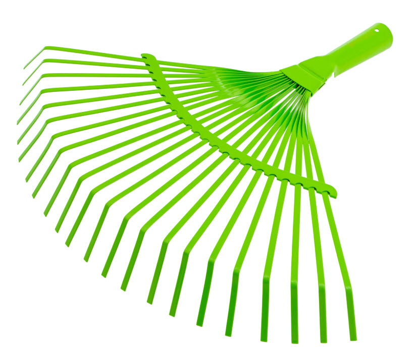 Грабли веерные стальные, 425 мм, 22 плоских зуба, эмалированные, без черенка, Palisad по цене 