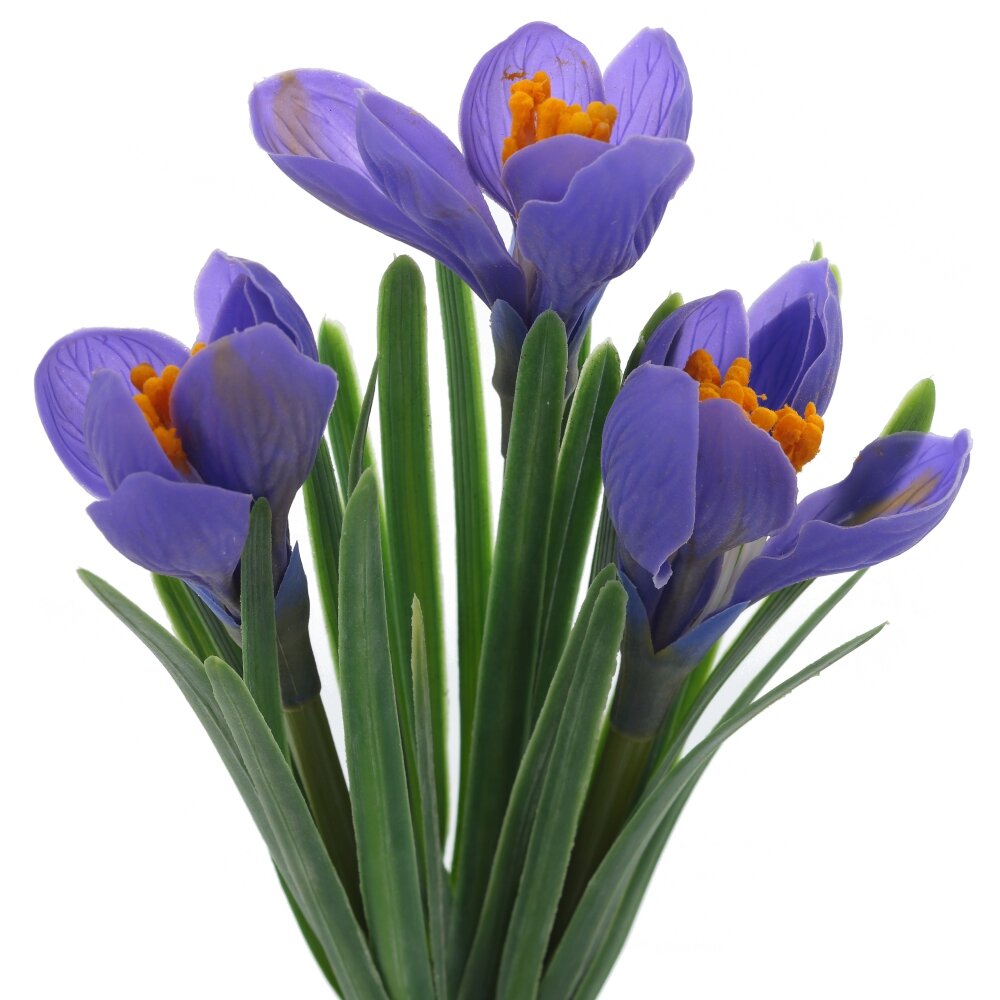 Цветок искусственный Букет Крокусов 12х12х31см арт.804709 по цене 