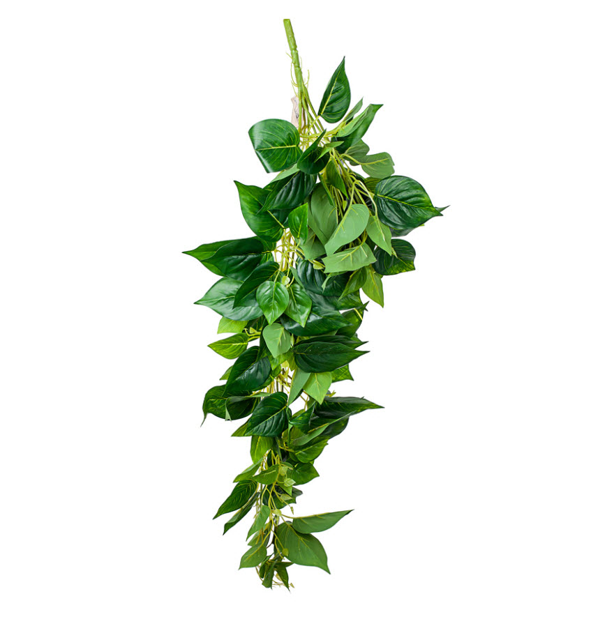 Цветок искусственный Ветка с листьями 100см, зеленый по цене 