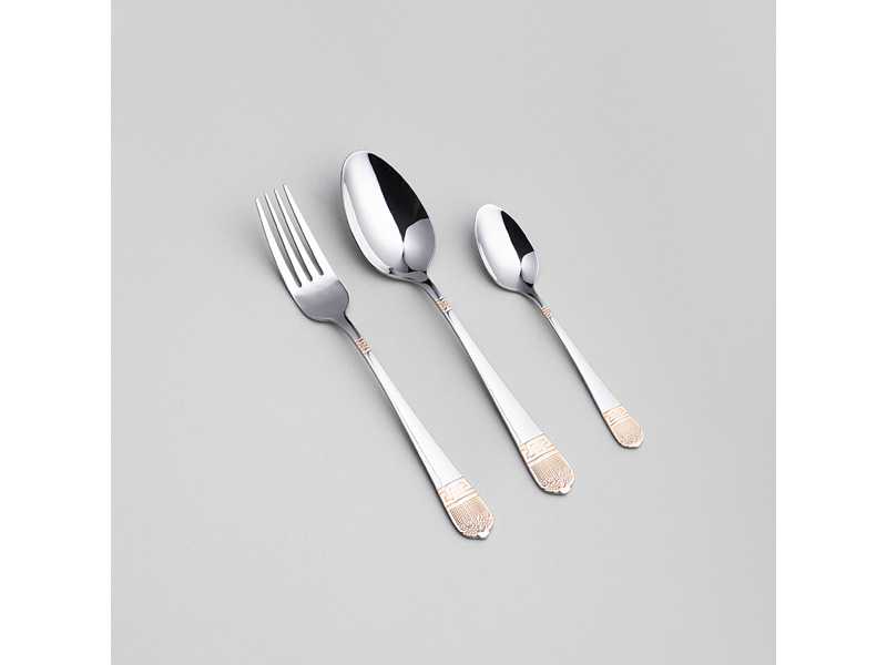 Набор столовых приборов Соле Агнесс 18пр, сталь арт.1000-008 по цене 