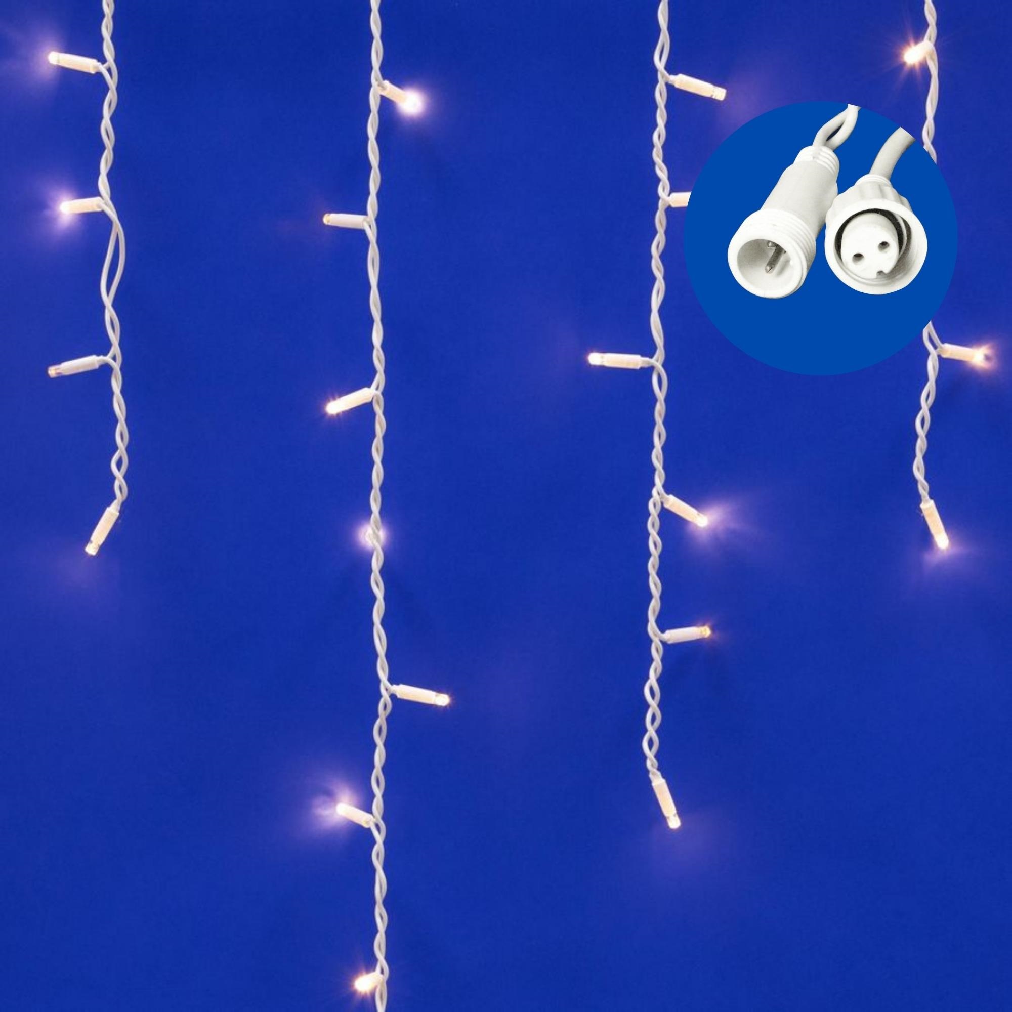 Электрогирлянда Бахрома с эфектом мерцания 3м 200 светодиодов, теплый белый свет арт.UL-00001365 по цене 