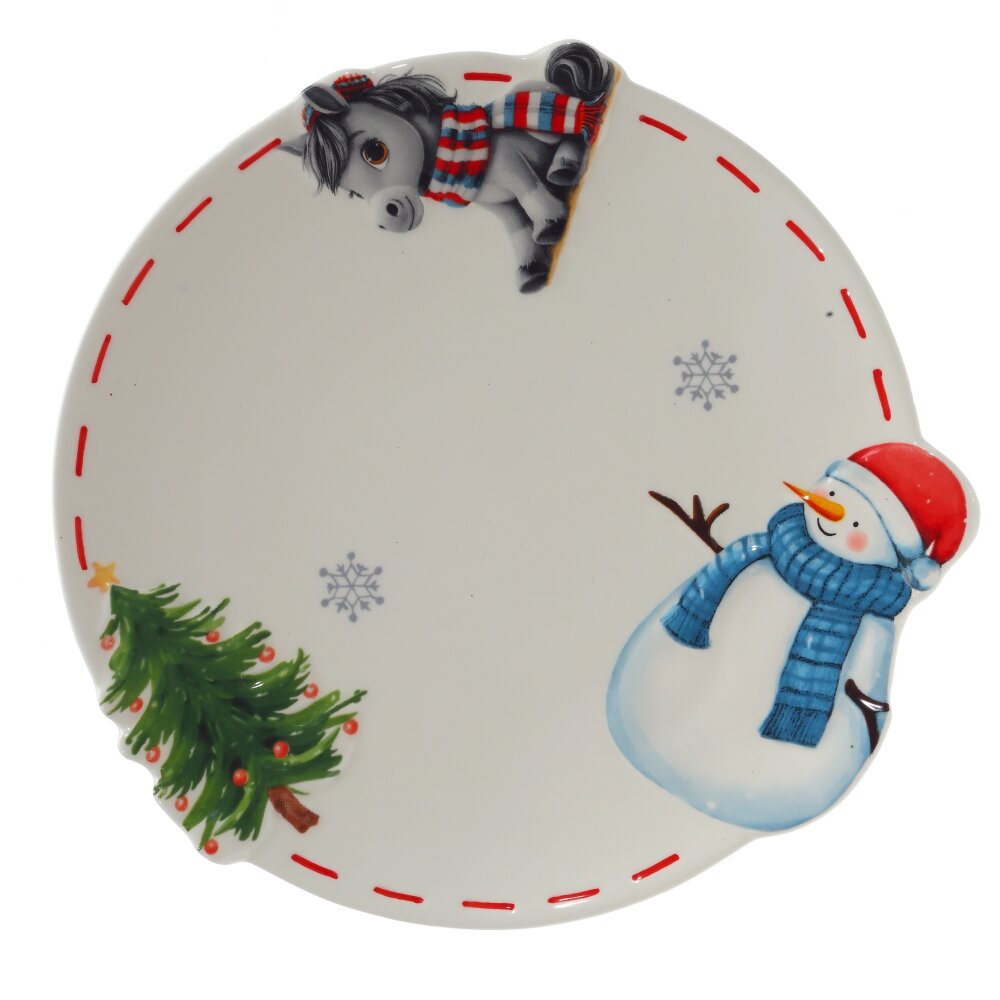 Тарелка Лошадка 21см, керамика арт.825282 по цене 