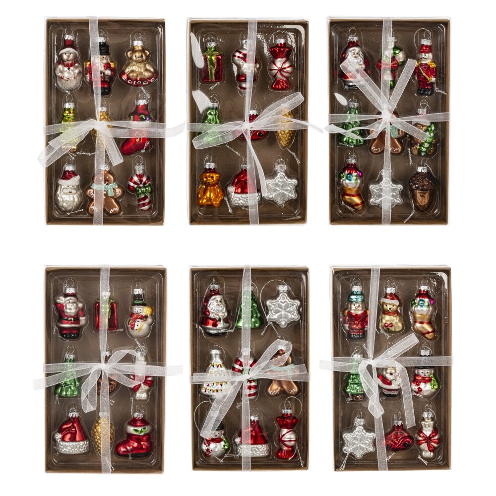 Украшение новогоднее Ассорти набор 9шт 6в. арт.826105 по цене 