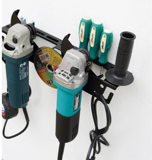 Кронштейн для 2-х болгарок и инструментов ElectricLight КБ-01-116 черный по цене 