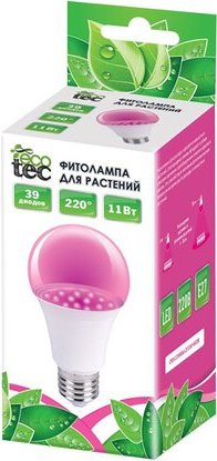 Фитолампа для растений Экотек 220°, А60, 11 Вт по цене 