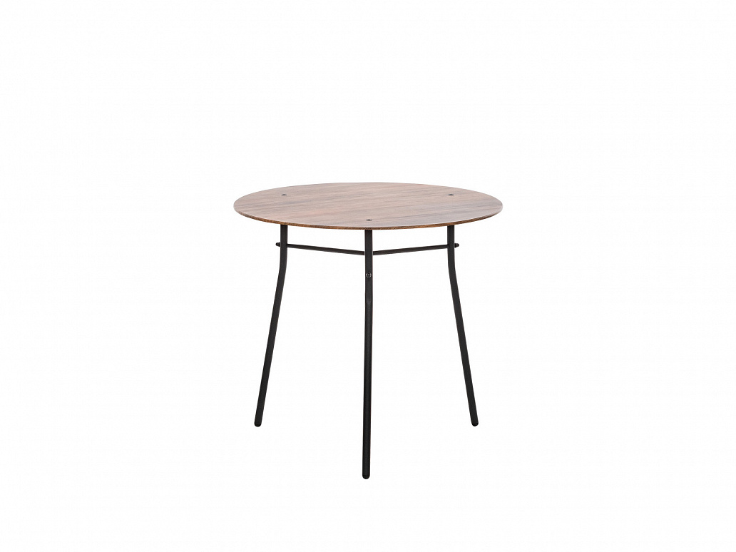 Стол журнальный Ники каркас черный, столешница дуб 55х55х50см по цене 