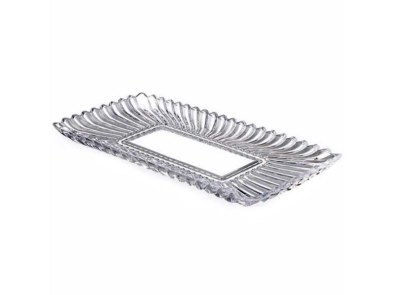 Блюдо Блеск прямоугольное 38x17,5x3,5см, стекло арт.691-143 по цене 