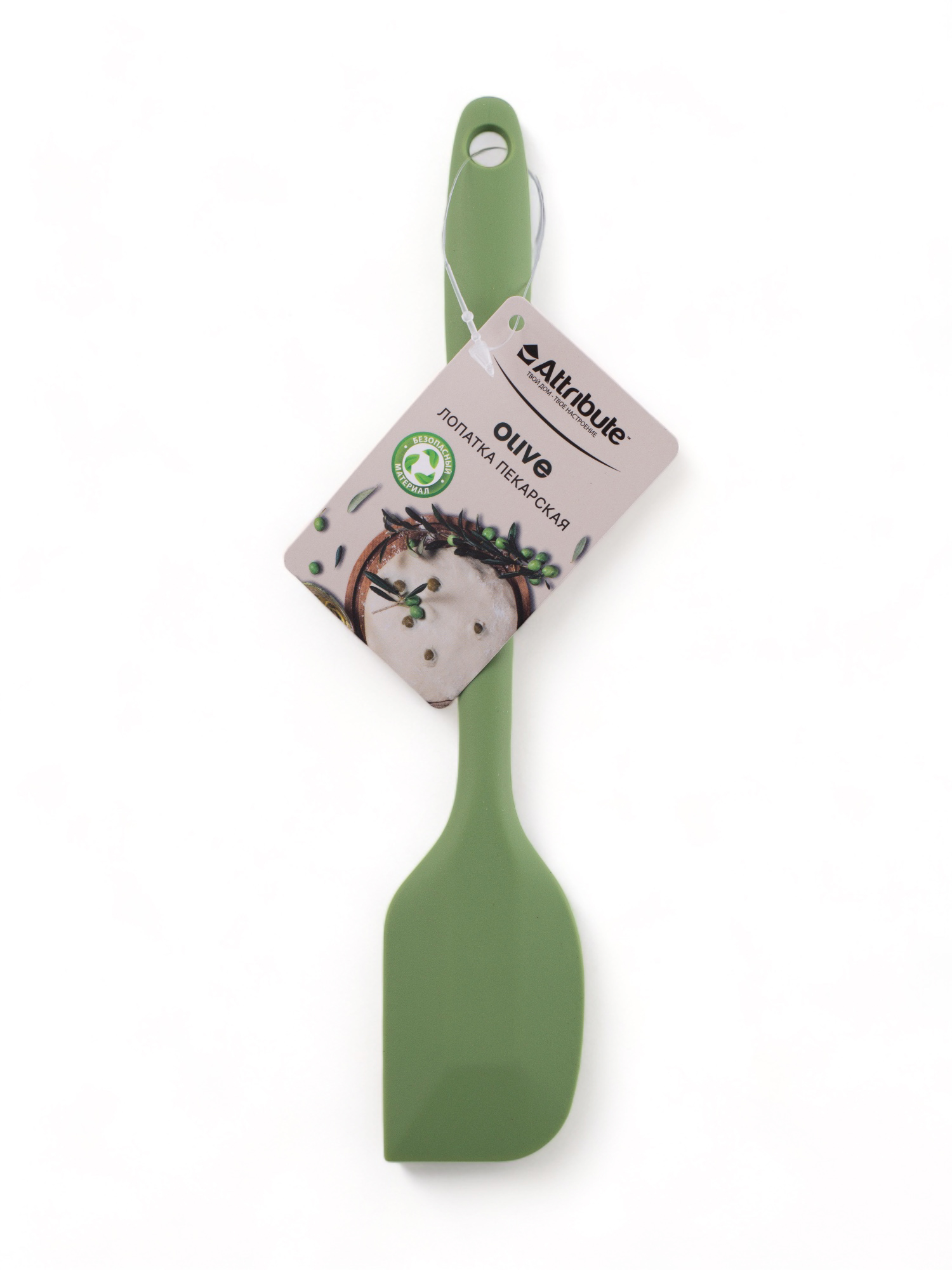 Лопатка пекарская Оливка, силикон арт.AGO116 по цене 