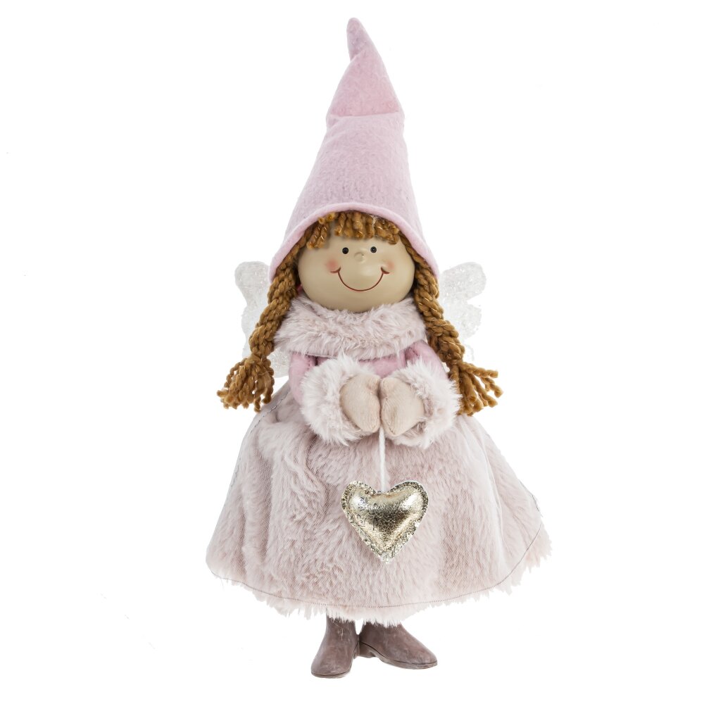 Игрушка набивная Ангел 15х15х34см розовый арт.791876 по цене 