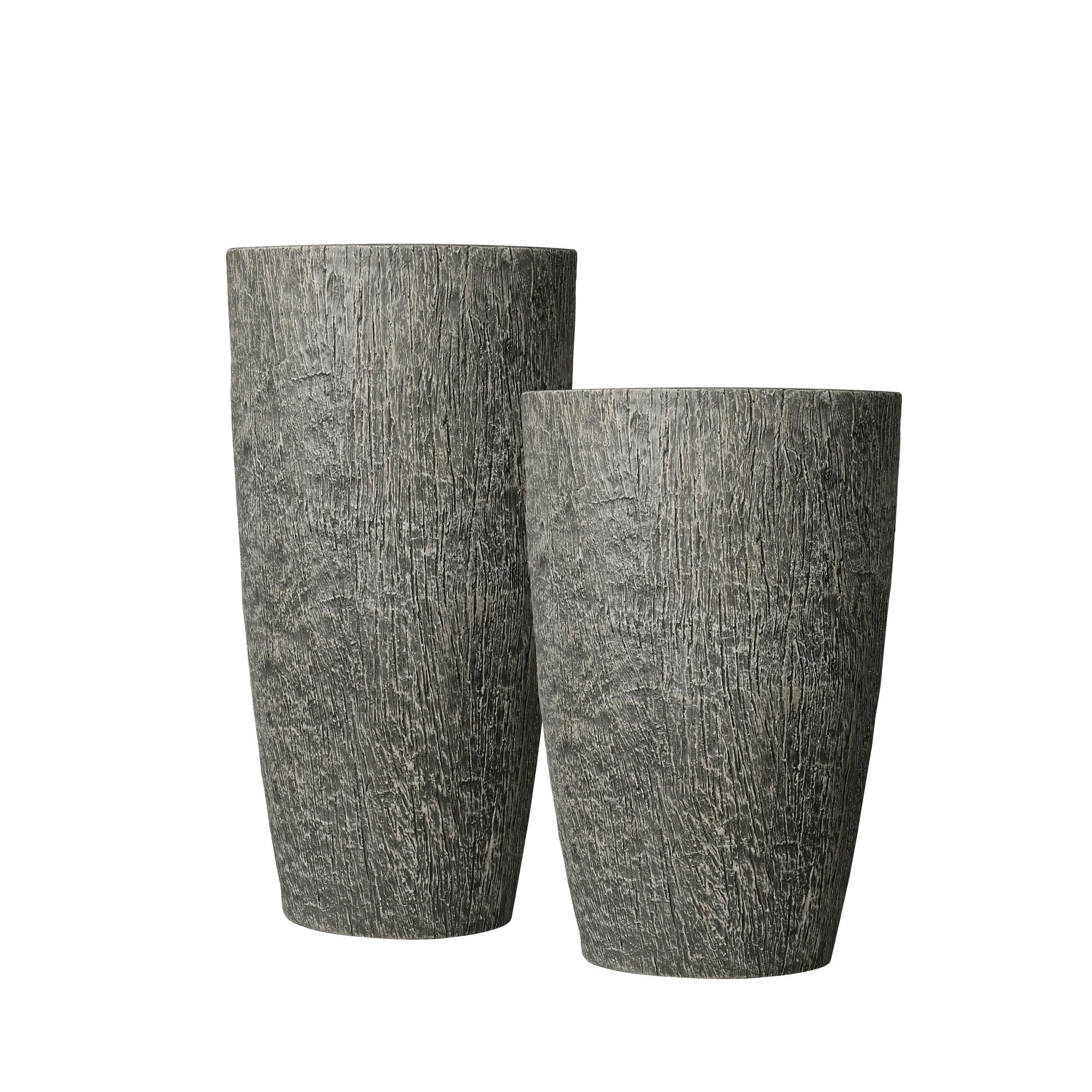 Вазон с тех горшком Дуб коричневый бут ВВ №7 29,5л, бетон по цене 