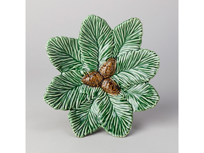 Блюдо Зеленая сосна 19,6х19,6х4,5см, керамика арт.145-210 по цене 