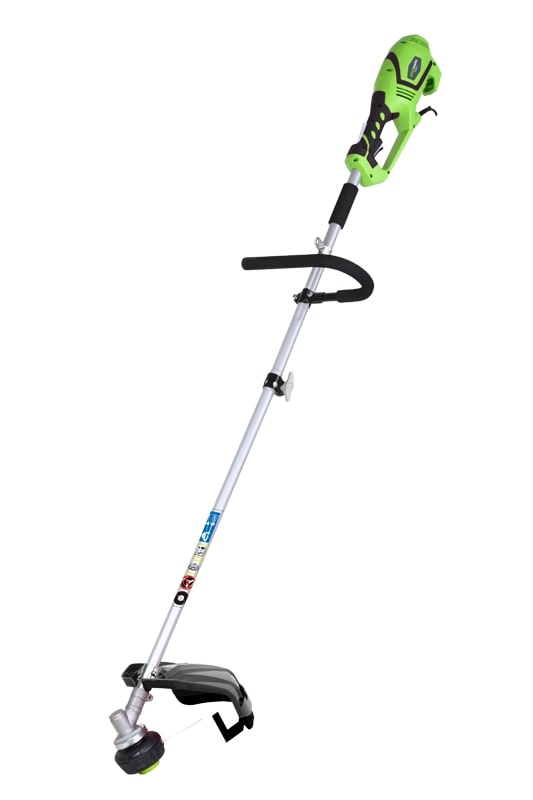 Триммер эл. 1.2кВт 45см (леска 2.0мм/нож) Greenworks GST1246 1301807 по цене 