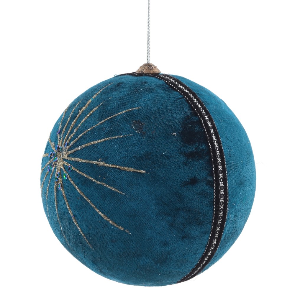 Украшение новогоднее Шар Магия, зеленый 12х12х13см по цене 