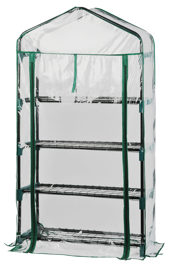 Теплица напольная ГРИН ЭППЛ ДжиЭй-Хаус-4x-фрэйм 4 яруса 1250х690х300 мм по цене 