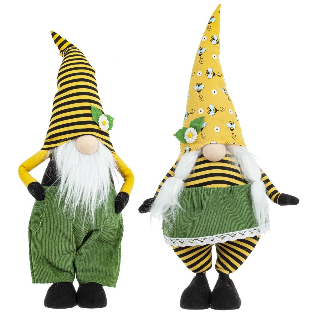 Игрушка набивная Гном желтый 21х13х51см 2в. арт.783839 по цене 