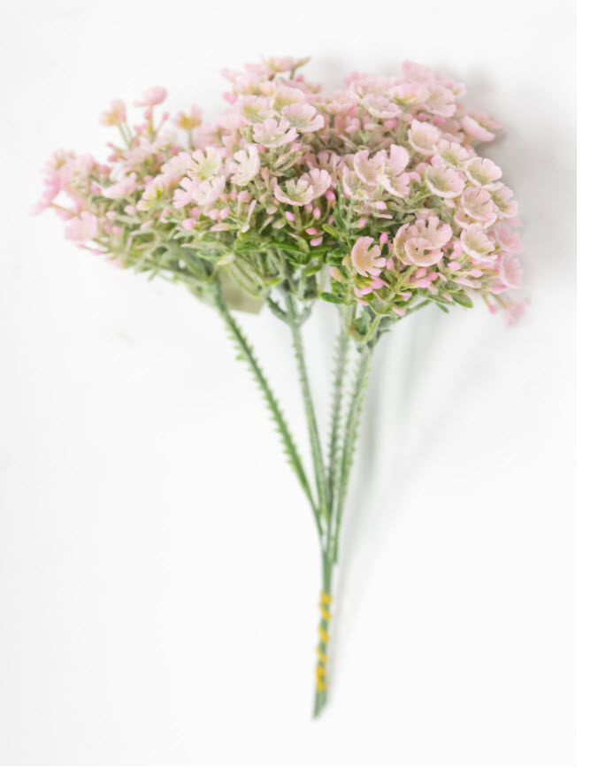 Цветок искусственный Букет цветов 19см, розовый по цене 