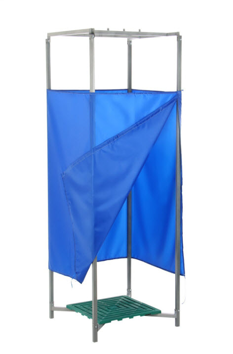 Каркас для летнего душа 80×80×230см, штора МИКС арт.4827895 по цене 