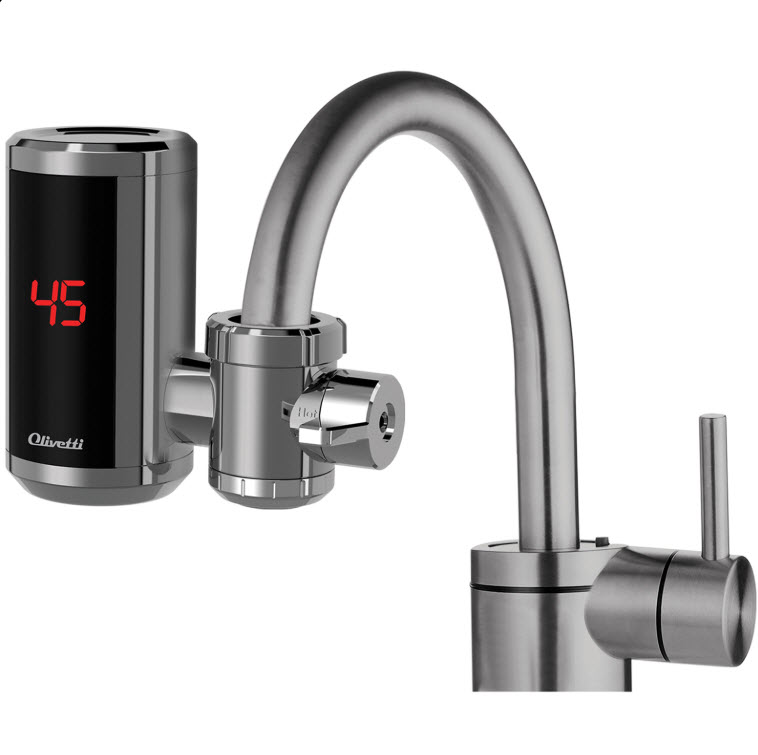 Водонагреватель проточный 3.3кВт нерж.сталь Olivetti OL-WH4050SS по цене 