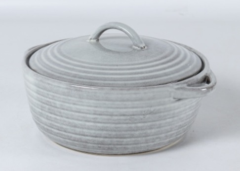 Форма для запекания с крышкой Серый 27,5x23x9,5/13,5см, керамика арт.780-140 по цене 