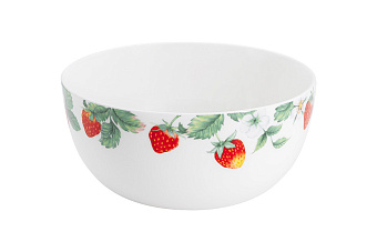 Салатник Земляничная поляна 16см 750мл, костяной фарфор арт.AL-2006SN-E11 по цене 