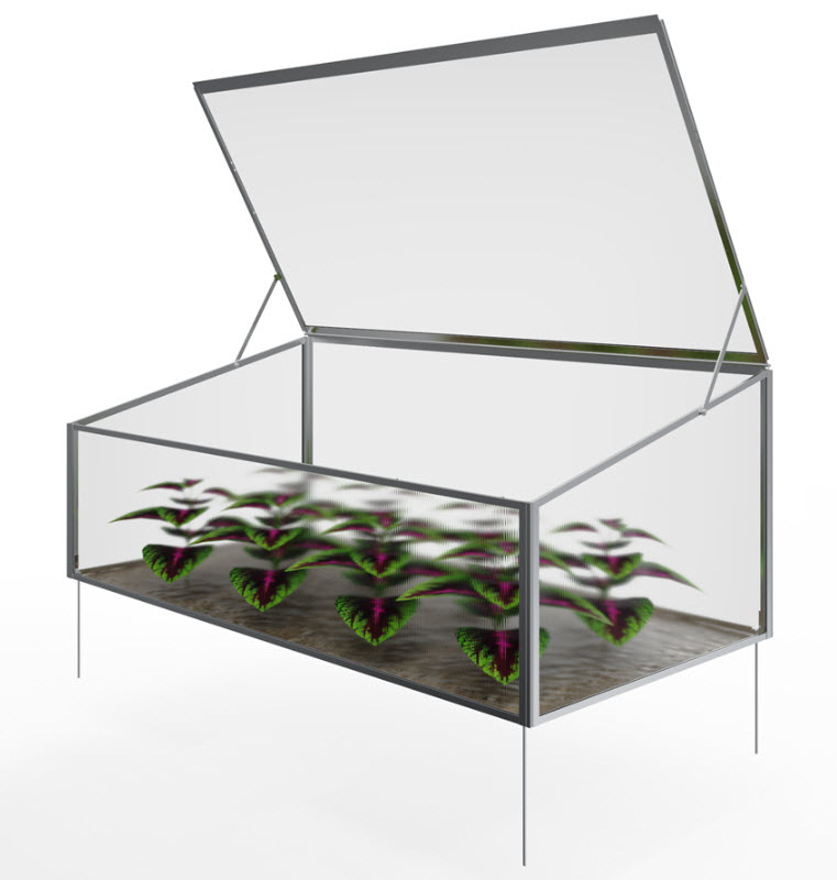 Теплица мини Мой сад 27×97×48 см, алюм, поликарбонат, Клесто/Klesto GH48 по цене 