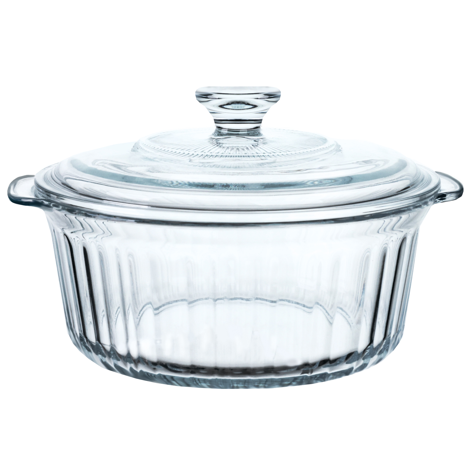 Кастрюля рифл ТМ Аппетит стекло 2,4л арт.GC2400 по цене 