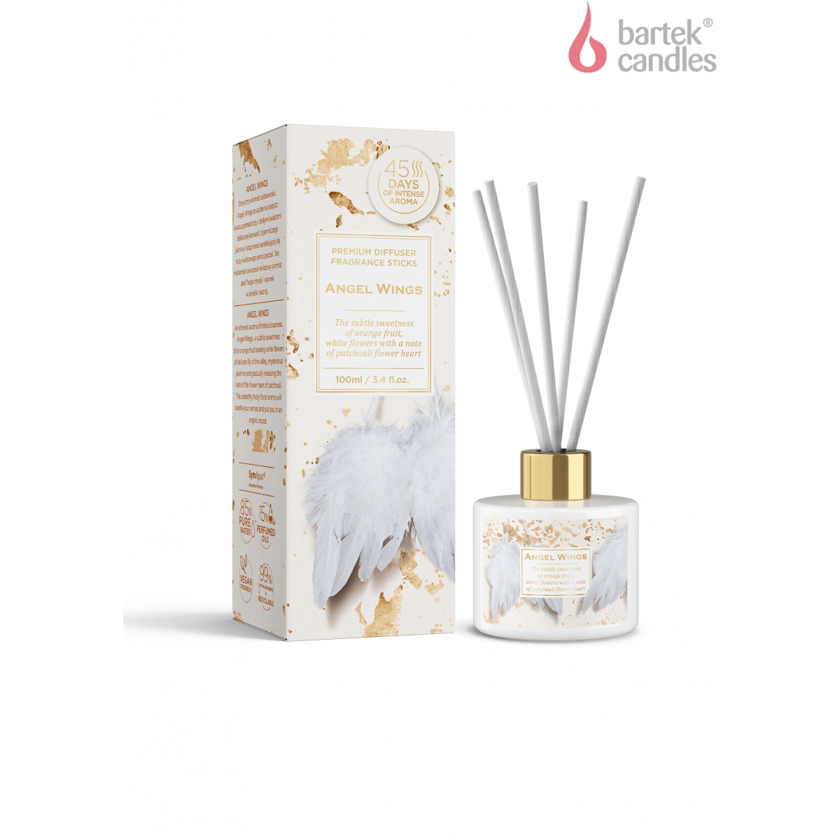 Диффузор ароматический Бартек Ангельские крылья 100мл по цене 