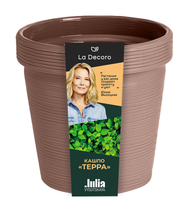 Кашпо Терра 3,57л Мокко арт.КШ-9099 по цене 