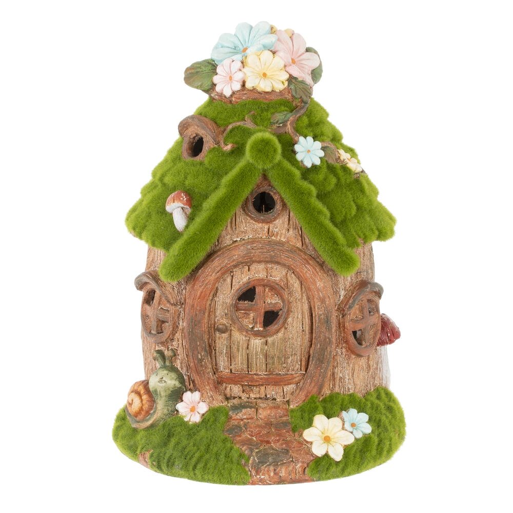 Фигурка декоративная Дом (подсветка, солнечная батарея) 27х23,5х39см арт.819841 по цене 