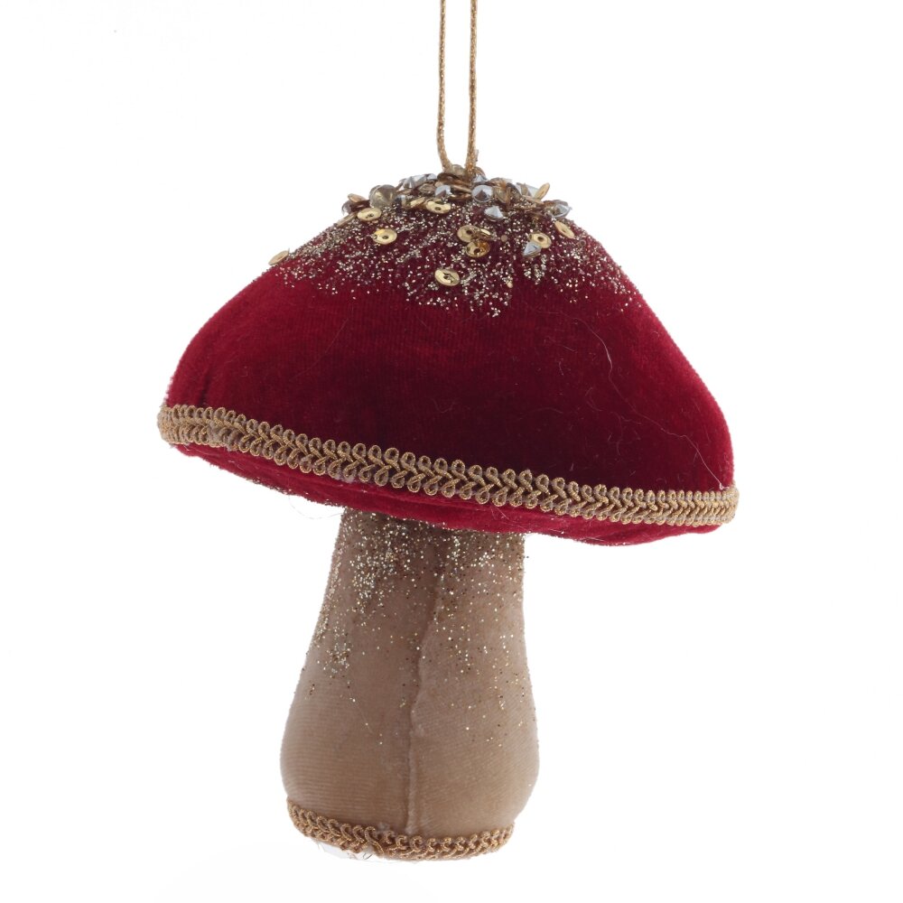 Изделие декоративное подвесное Гриб 10х10х12см арт.806853 по цене 