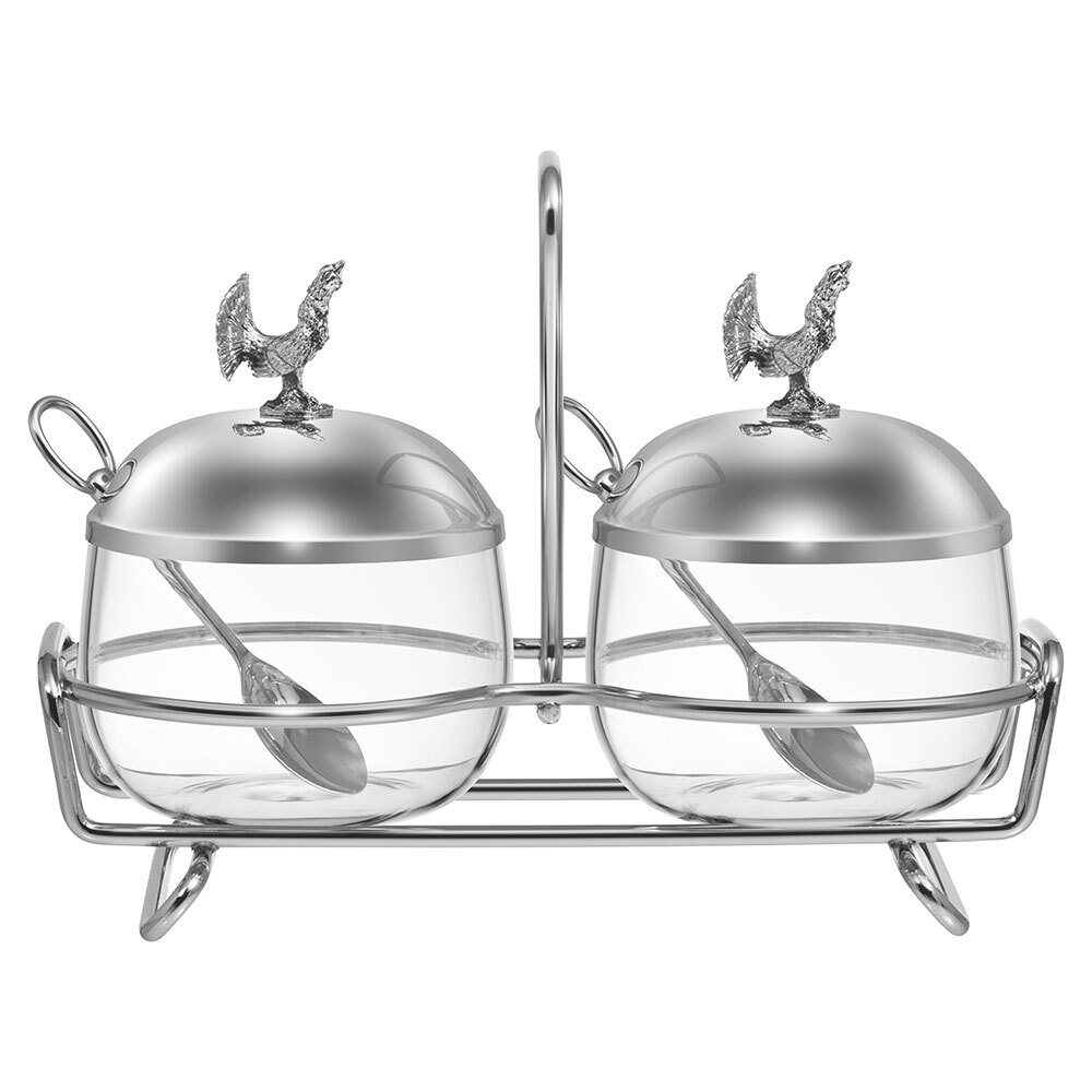 Емкость двойная Лефард Охота 320мл с ложками арт.920-106 по цене 