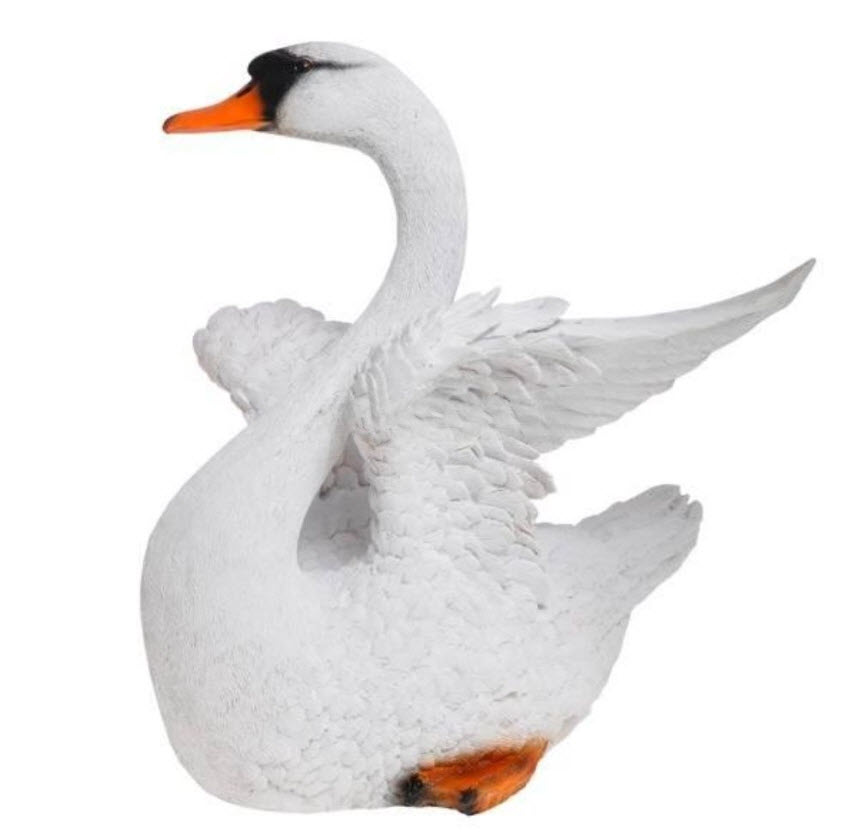 Фигура Лебедь расправил крылья 43см, полистоун арт.F346 по цене 