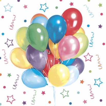 Салфетки бумажные Веселый праздник 33х33см 3-х слойные 20л арт.37396 по цене 