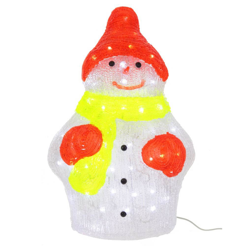 Изделие декоративное Снеговик с подсветкой 36х20х55 см по цене 