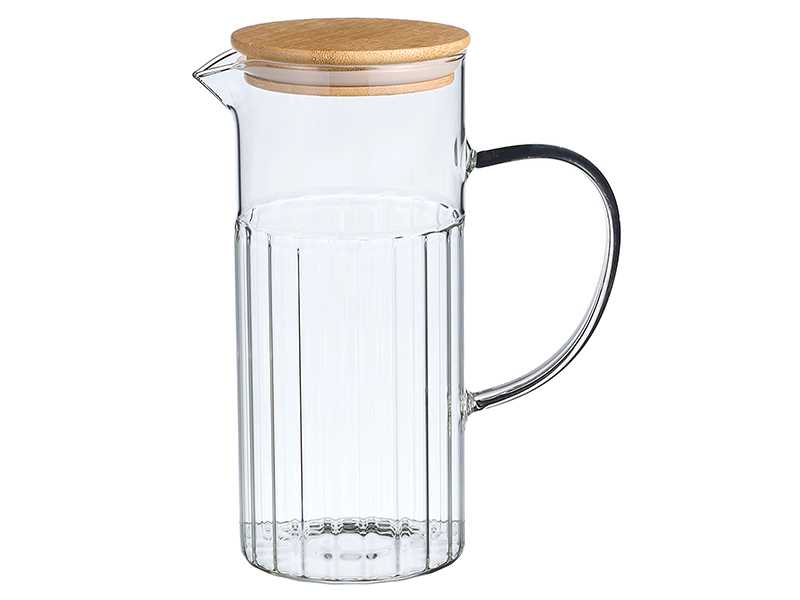 Кувшин Вертикаль 1130мл, стекло/бамбук арт.675-124 по цене 