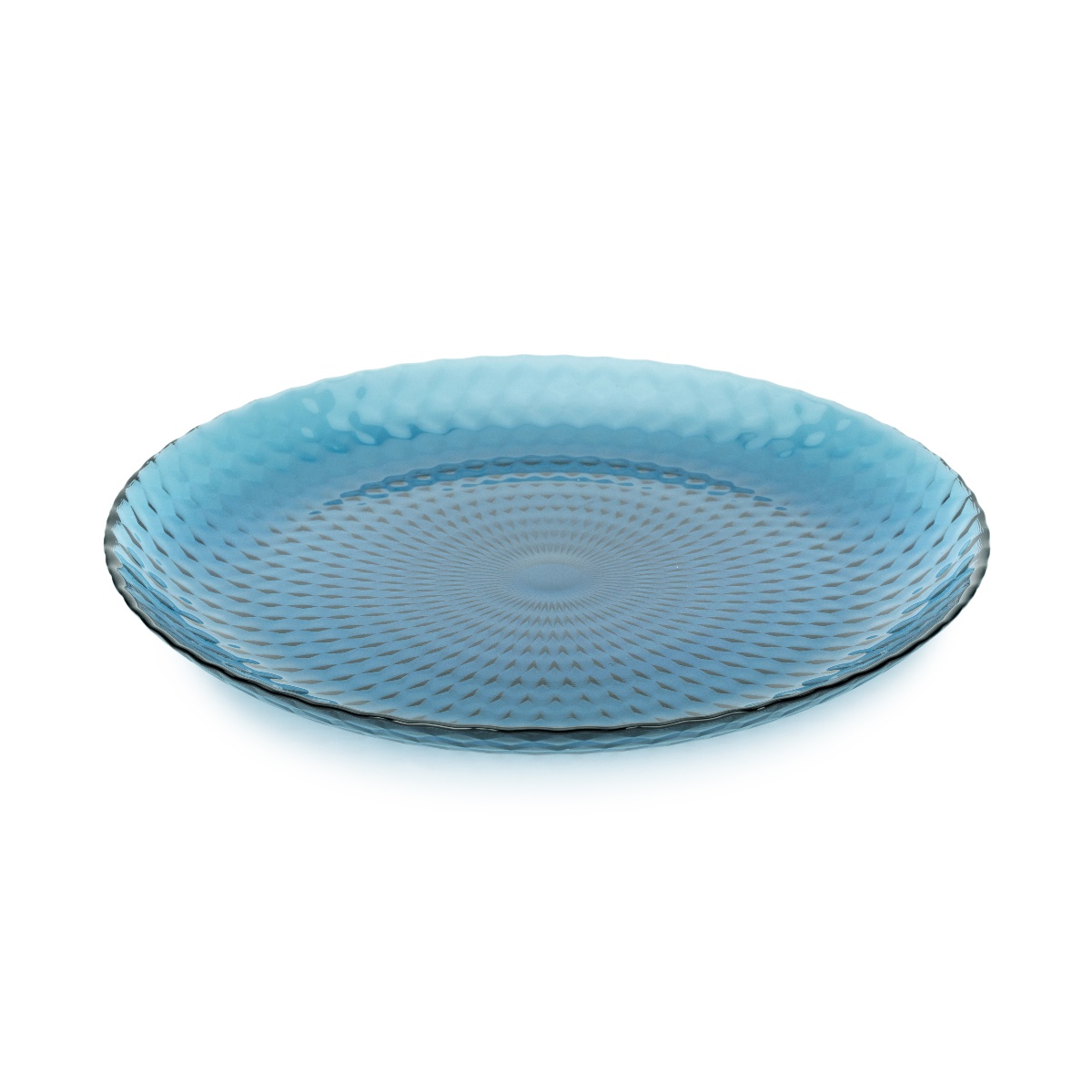 Тарелка обеденная Идиллия Лондон, стекло топаз 25см по цене 