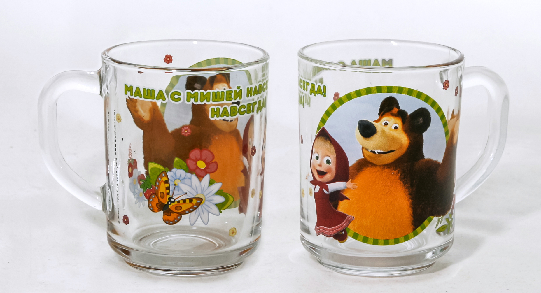 Кружка Маша и Медведь. Добрый день 250мл, стекло арт.ММК250-1 по цене 