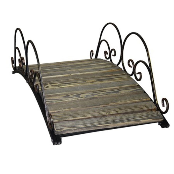 Мостик декоративный, металл дерево черный 64х37х118см арт.862-18R по цене 