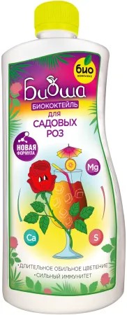 Удобрение жидкое Биококтейль для садовых роз органоминеральное 1л по цене 