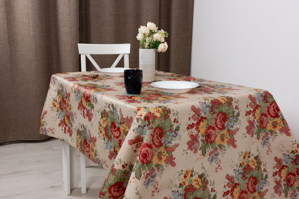 Клеенка Алегра 137см Фиори Нео, ПВХ с основой арт.13547 по цене 