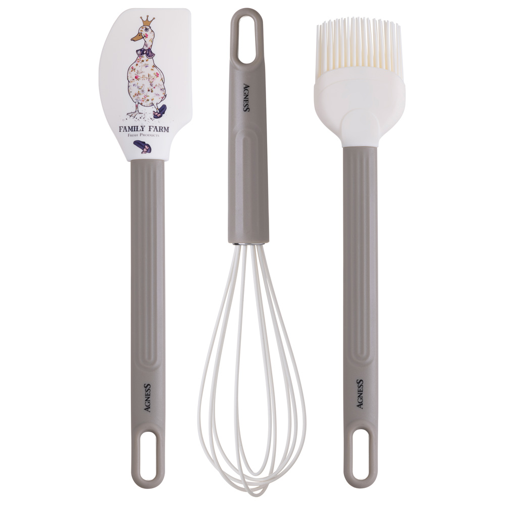 Набор Семейная ферма Агнесс 3пр: венчик, лопатка, кисточка арт.671-032 по цене 