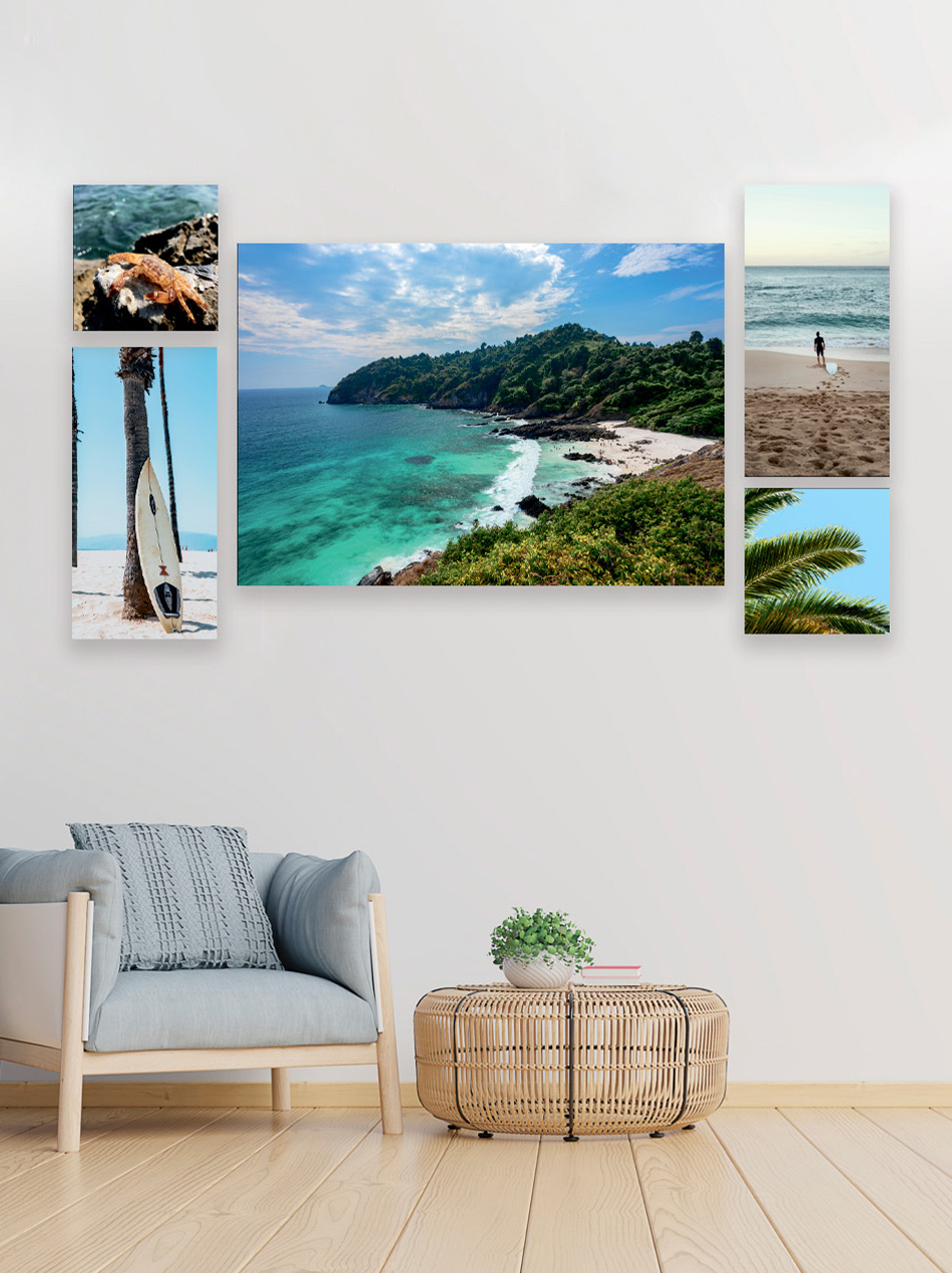 Набор из 5 картин Симфония Тропический пляж арт.МК-186 по цене 