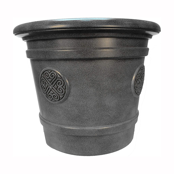 Горшок-кашпо Медальон 61х61х49см 80л, графит по цене 