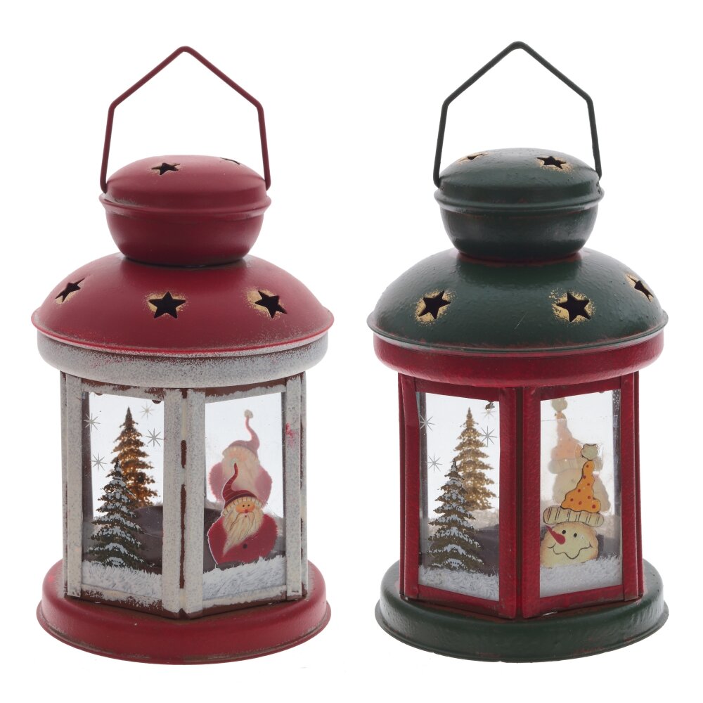 Подсвечник Фонарь10х10х15см 2в., металл , стекло арт.809109 по цене 