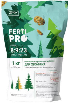 Удобрение сухое  Фертипро для хвойных минеральное 1кг по цене 