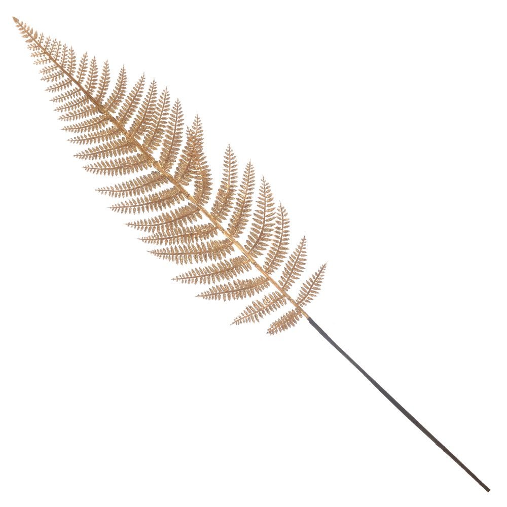 Изделие декоративное Ветка папоротника золото 13х1х75см полимерные материалы арт.746937 по цене 