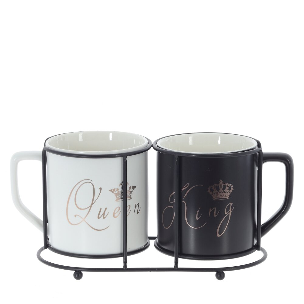 Набор из 2-х кружек 300мл на подставке, фарфор арт.815280 по цене 