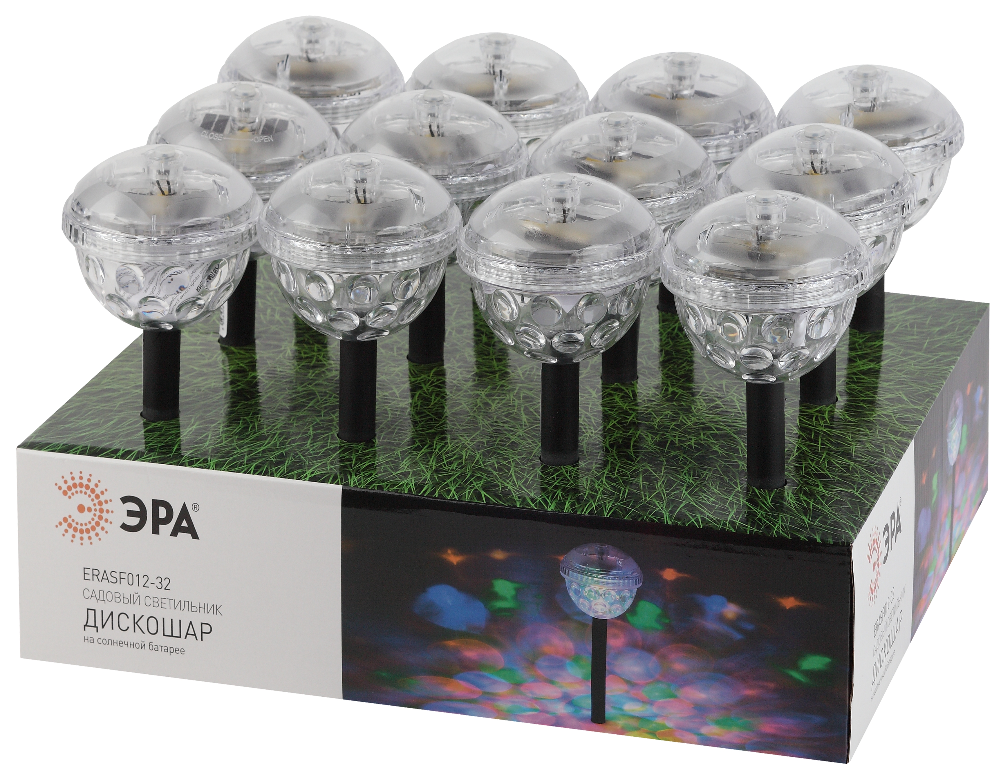 Светильник Эра садовый Дискошар на солнечной батарее по цене 